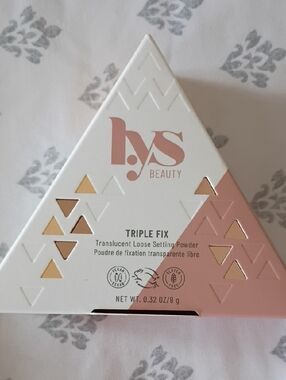 lys Beauty Triple Fix Translucent Setting Powder - Pink & White